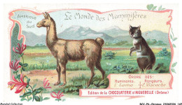 Delcampe - BCVP6-0483-CHROMOS - CHOCOLAT D'AIGUEBELLE - LAMA - VISCACHE - Aiguebelle