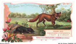 Delcampe - BCVP6-0484-CHROMOS - CHOCOLAT D'AIGUEBELLE - TAUPE - RENARD - Aiguebelle