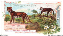 Delcampe - BCVP6-0492-CHROMOS - CHOCOLAT D'AIGUEBELLE - LEOPARD - CERCOPITHEQUE - Aiguebelle