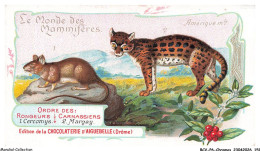 Delcampe - BCVP6-0476-CHROMOS - CHOCOLAT D'AIGUEBELLE - CERCOMYS - MARGAY - Aiguebelle