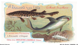 Delcampe - BCVP6-0467-CHROMOS - CHOCOLAT D'AIGUEBELLE - ROUSSETTE - REQUIN - Aiguebelle