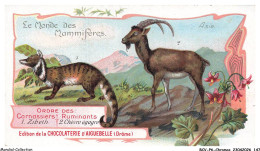 Delcampe - BCVP6-0474-CHROMOS - CHOCOLAT D'AIGUEBELLE - ZIBETH - CHEVRE EGAGRE - Aiguebelle