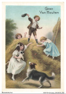 Delcampe - AYRP14-0982-CHROMOS - Cacao Van Houten - Enfants Dans Une Ferme - Van Houten