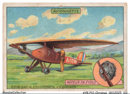 Delcampe - AYRP12-0886-CHROMOS - Chocolat D'aiguebelle - Moteur En étoile - Avionnette - Aiguebelle