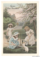 Delcampe - BL-BFP1-0082-CHROMOS - CHOCOLAT VAN HOUTEN - Jeune Fille Plantant Un Arbre - Van Houten