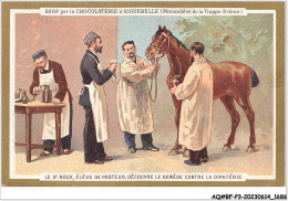 Delcampe - AQ#BFP3-CHROMOS-0841 - CHOCOLAT D'AIGUEBELLE - Le Dr Roux, élève De Pasteur Découvre Le Remède Contre La Diphtérie - Aiguebelle