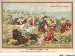 Delcampe - AQ#BFP3-CHROMOS-0869 - CHOCOLAT D'AIGUEBELLE - Guerre Sino-japonaise - Destruction De La Cavalerie Chinoise - Aiguebelle