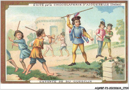 Delcampe - AQ#BFP3-CHROMOS-0850 - CHOCOLAT D'AIGUEBELLE - Enfance De Du Guesclin - Aiguebelle