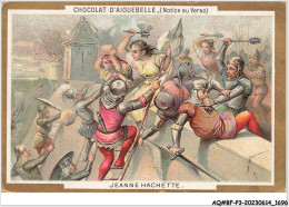 Delcampe - AQ#BFP3-CHROMOS-0846 - CHOCOLAT D'AIGUEBELLE - Jeanne Hachette - Aiguebelle