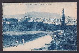 Delcampe - Vintage Postcard 1910s Jewish Quarter Mellah General View Fez Morocco Judaica - Fez