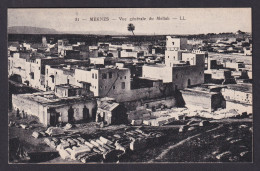 Delcampe - Vintage Postcard 1910s Jewish Quarter Mellah Meknes Morocco Judaica - Meknes