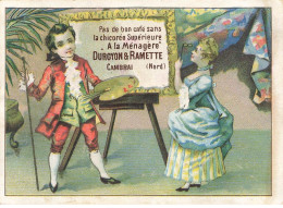 Delcampe - CAMBRAI DUROYON RAMETTE CHOCOLAT CHICOREE MENAGERE BORDEAUX 1885 PEINTRE ARTISTE BINOCLE - Duroyon & Ramette