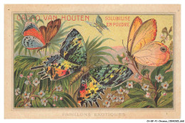Delcampe - CH-BFP1-0335-CHROMOS - CACAO VAN-HOUTEN - Papillons Exotiques - Van Houten
