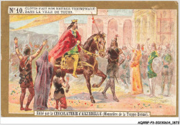 Delcampe - AQ#BFP3-CHROMOS-0934 - CHOCOLAT D'AIGUEBELLE - Clovis Fait Son Entrée Triomphale Dans La Ville De Tours - Aiguebelle