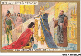 Delcampe - AQ#BFP3-CHROMOS-0933 - CHOCOLAT D'AIGUEBELLE - Clovis Reçoit Le Baptême Des Mains De St-Rémy à Reims - Aiguebelle