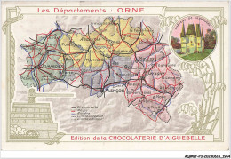 Delcampe - AQ#BFP3-CHROMOS-0980  - CHOCOLAT D'AIGUEBELLE - Les Départements - Orne - Aiguebelle