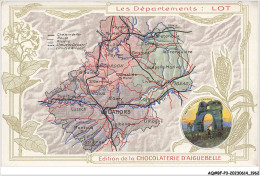 Delcampe - AQ#BFP3-CHROMOS-0979 - CHOCOLAT D'AIGUEBELLE - Les Départements - Lot - Aiguebelle