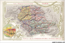 Delcampe - AQ#BFP3-CHROMOS-0983 - CHOCOLAT D'AIGUEBELLE - Les Départements - Tarn - Aiguebelle