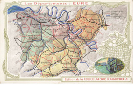Delcampe - CHROMOS AG#MK976 LES DEPARTEMENTS L EURE NORMANDIE PLAN CHOCOLATERIE D AIGUEBELLE - Aiguebelle