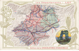 Delcampe - CHROMOS AG#MK970 LES DEPARTEMENTS LOT GUYENNE PLAN CHOCOLATERIE D AIGUEBELLE - Aiguebelle