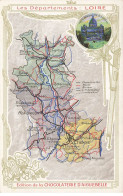 Delcampe - CHROMOS AG#MK965 LES DEPARTEMENTS LA LOIRE LYONNAIS PLAN CHOCOLATERIE D AIGUEBELLE - Aiguebelle