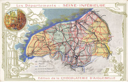Delcampe - CHROMOS AG#MK943 DEPARTEMENT DE LA SEINE INFERIEURE NORMANDIE CHOCOLATERIE D AIGUEBELLE - Aiguebelle