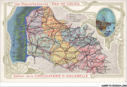 Delcampe - AQ#BFP3-CHROMOS-0991 - CHOCOLAT D'AIGUEBELLE - Les Départements - Pas-de-Calais - Aiguebelle