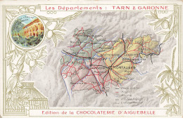 Delcampe - CHROMOS AG#MK948 DEPARTEMENT DE TARN ET GARONNE GUYENNE CHOCOLATERIE D AIGUEBELLE - Aiguebelle