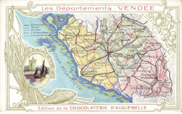 Delcampe - CHROMOS AG#MK950 DEPARTEMENT DE LA VENDEE POITOU CHOCOLATERIE D AIGUEBELLE - Aiguebelle