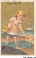 Delcampe - AQ#BFP3-CHROMOS-0713 - DOUAI - A La Pensée - Chevillart - Lili Pêchant La Crevette - Autres & Non Classés