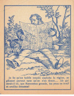 Delcampe - CHROMO #CL40432 DEVINETTE JOURNAL CHIEN FUSIL - Autres & Non Classés