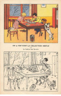 Delcampe - CHROMO NESTLE COLORIAGE #FG40221 FIP FOP ET TIPS FONT LA COLLECTION LA FENETRE MAL FERMEE - Nestlé