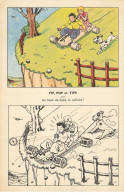 Delcampe - CHROMO NESTLE COLORIAGE #FG40219 FIP FOP ET TIPS AU BOUT DU FOSSE LA CULBUTE - Nestlé