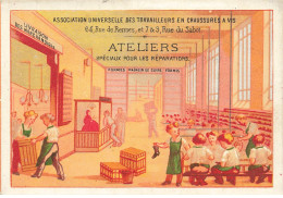 Delcampe - CHROMO MANUFACTURE DE CHAUSSURES #25750 CHAUSSURES POUR L ARMEE AUGUSTE FRETIN ATELIERS RUE DE RENNES ET DU SABOT - Autres & Non Classés