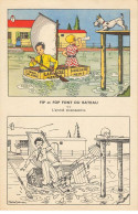 Delcampe - CHROMO NESTLE COLORIAGE #FG40226 FIP FOP ET TIPS FONT DU BATEAU - Nestlé