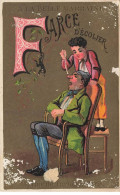 Delcampe - CHROMO #CL30957 ALPHABET LA BELLE MARRAINE FARCE D ECOLIER LETTRE F - Autres & Non Classés