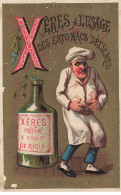 Delcampe - CHROMO #CL30955 A LA BELLE MARRAINE XERES X ALPHABET FLACON GEANT - Autres & Non Classés