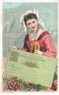 Delcampe - CHROMOS AG#MK924 ITALIE FEMME AUX BIJOUX  ET ENTIER POSTAL - Autres & Non Classés