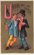 Delcampe - CHROMO #CL30953 A LA BELLE MARRAINE UNION FAIT LA FORCE LETTRE U - Autres & Non Classés
