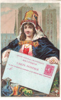 Delcampe - CHROMOS AG#MK923 BELGIQUE FEMME AUX BIJOUX  ET ENTIER POSTAL - Autres & Non Classés