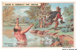 Delcampe - BR-BFP1-0311-CHROMOS - CHOCOLAT VAN HOUTEN - Stituation Natale - Plasirs D'été - Van Houten