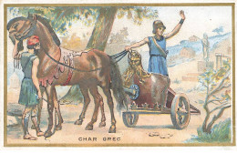 Delcampe - CHROMOS AO#AL000351 HOMME SR UN CHAR GREC - Autres & Non Classés