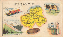 Delcampe - CHROMOS AO#AL000410 PUBLICITE PASTILLES SALOMON CARTE DE HAUTE SAVOIE - Autres & Non Classés