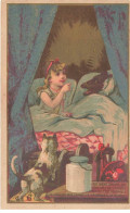 Delcampe - CHROMOS AO#AL00025 JOUETS ENFANTS MME HARRAULT SAINT MALO ILLUSTRATION DU PETIT CHAPERON ROUGE DANS LE LIT AVEC LE LOUP - Autres & Non Classés