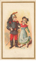 Delcampe - CHROMO #CL31024 CHOCOLAT DE L UNIVERS JEUNE COUPLE SOLDAT DRAGON JEUNE FEMME COIFFE ALSACIENNE COURBE ROUZET DOLE - Autres & Non Classés