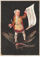 Delcampe - CHROMO #MK40838 HOMME ET INSECTE GEANT LIBELLULE - Autres & Non Classés