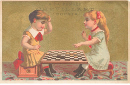 Delcampe - CHROMO #FG49327 A LA PENSEE A DAME JEU DE SOCIETE CHEVILLART DOUAI - Autres & Non Classés