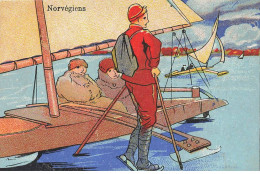 Delcampe - CHROMO #MK40666 NORVEGIENS CHOCOLAT DE L UNION - Autres & Non Classés