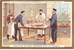 Delcampe - CHROMO #MK40656 PASTEUR ET SES TRAVAUX SUR LE ROUGET CHOCOLATERIE D AIGUEBELLE - Aiguebelle