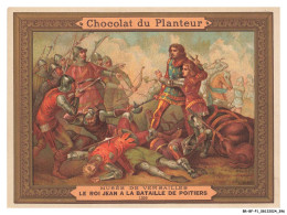 Delcampe - BR-BFP1-0199-CHROMOS - CHOCOLAT DU PLANTEUR - Musée De Versailles - Le Roi Jean A La Bataille De Poitiers - Autres & Non Classés